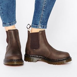 Dr. Martens Fur Lined Leonore Wyoming Chelsea Boot